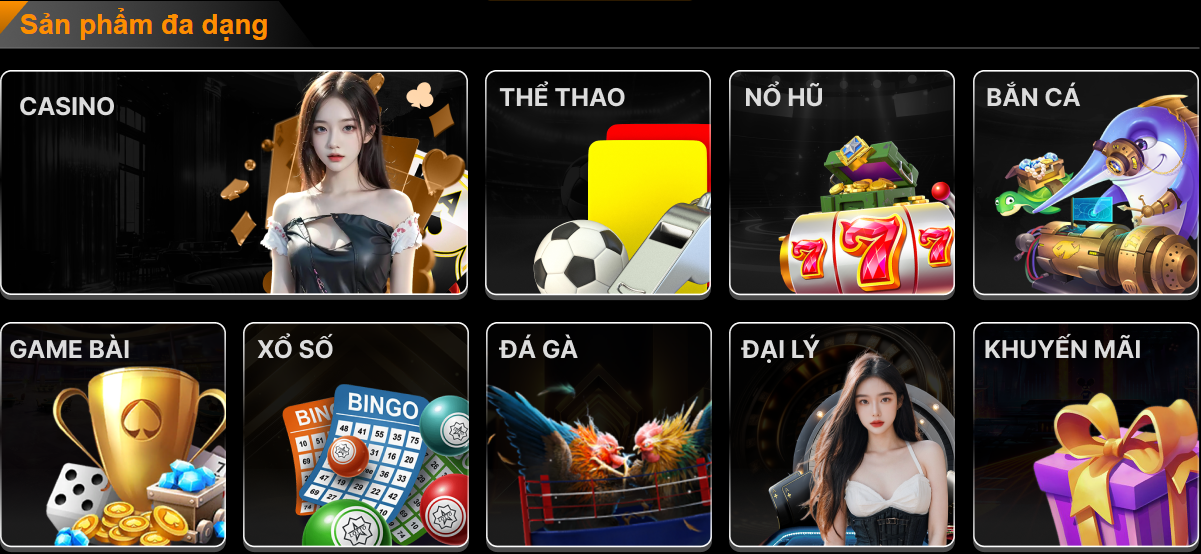 Đa dạng sản phẩm tại 789BET